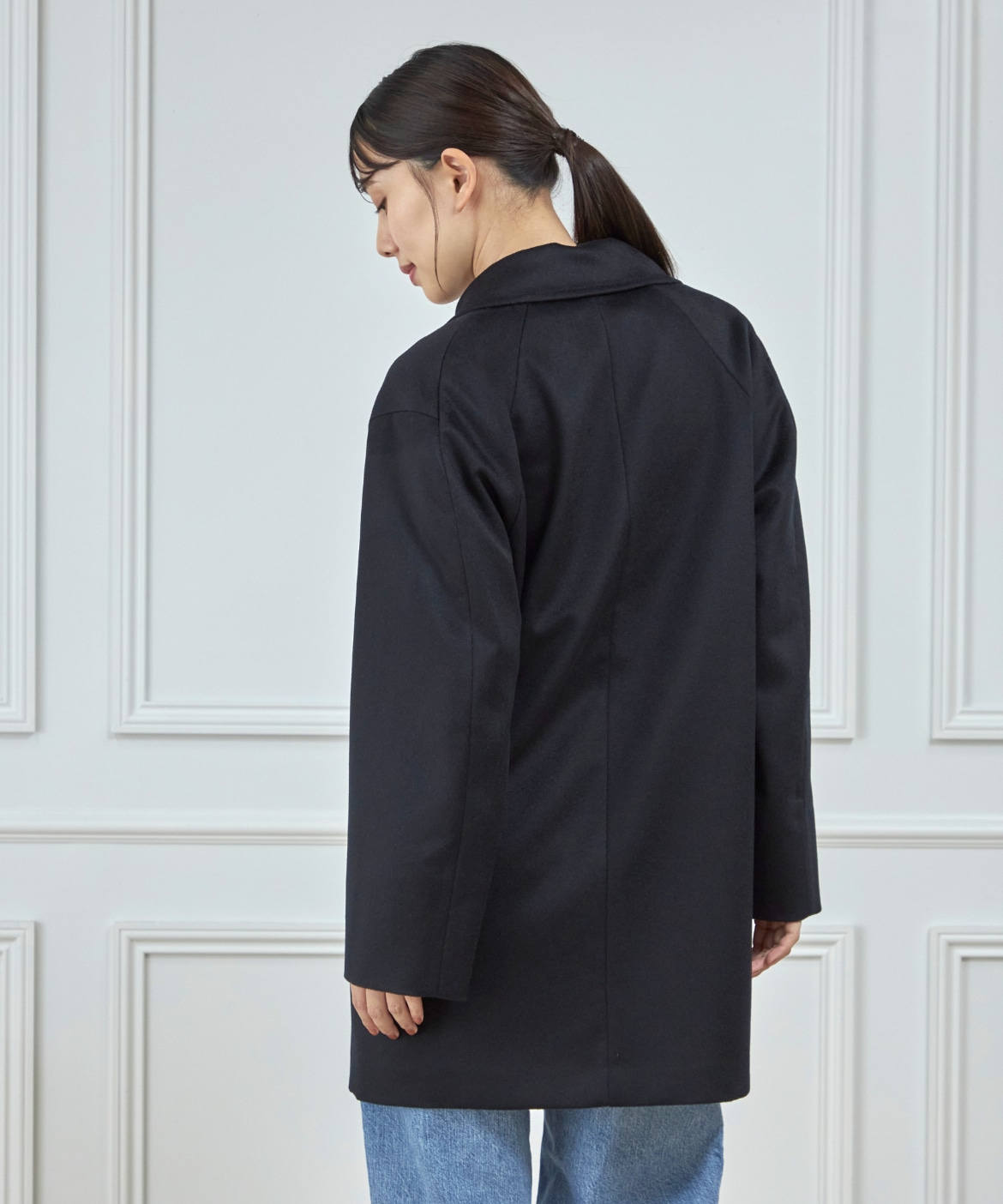 WEB限定》カシミヤ100%ミドル丈コート｜INED（イネド）｜フランドル