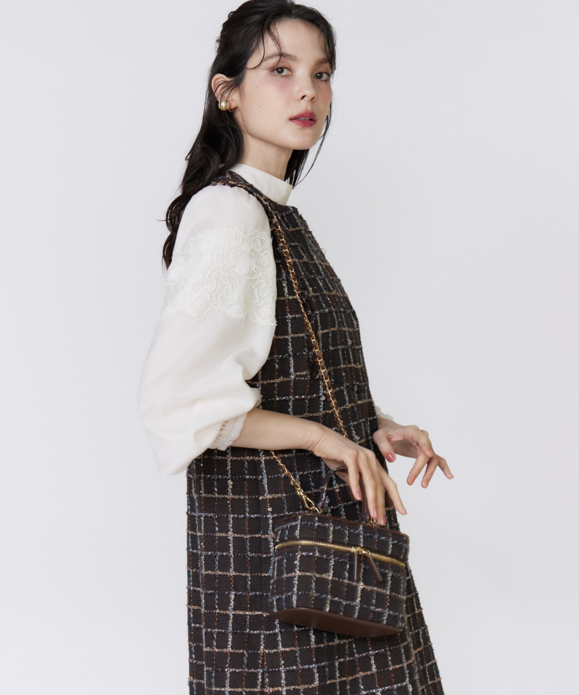 フランドル45周年限定コレクション》リントンツイードワンピース《M