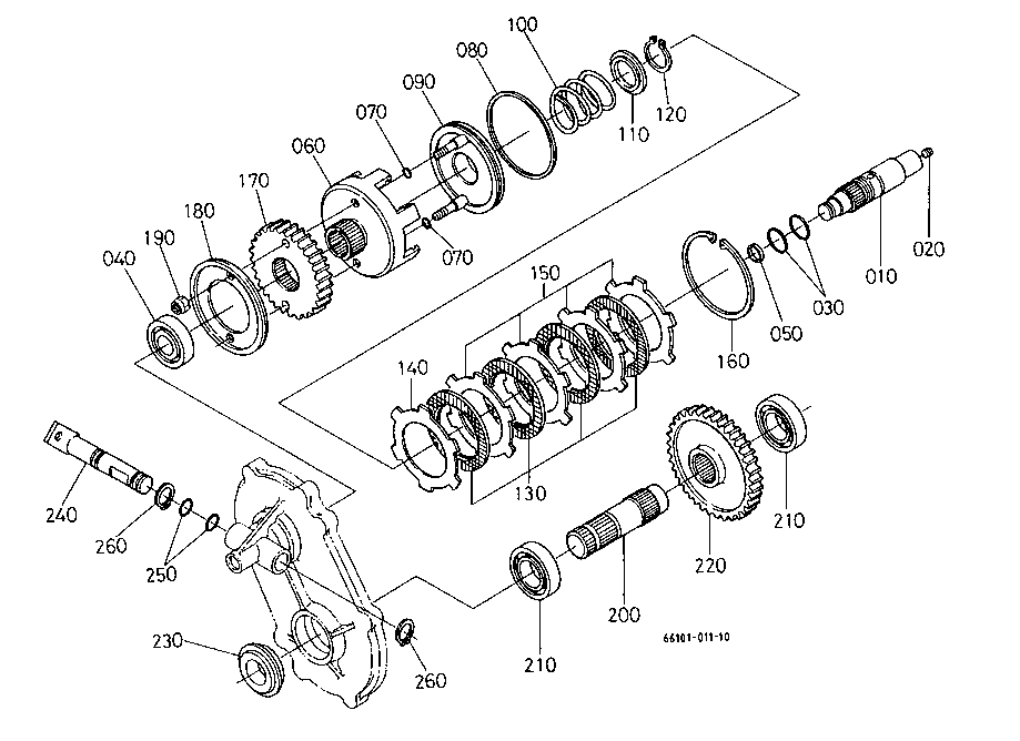 Kubota GF1800 Parts TRANSMISSION T04400 PTO CLUTCH PTO SHAFT Parts
