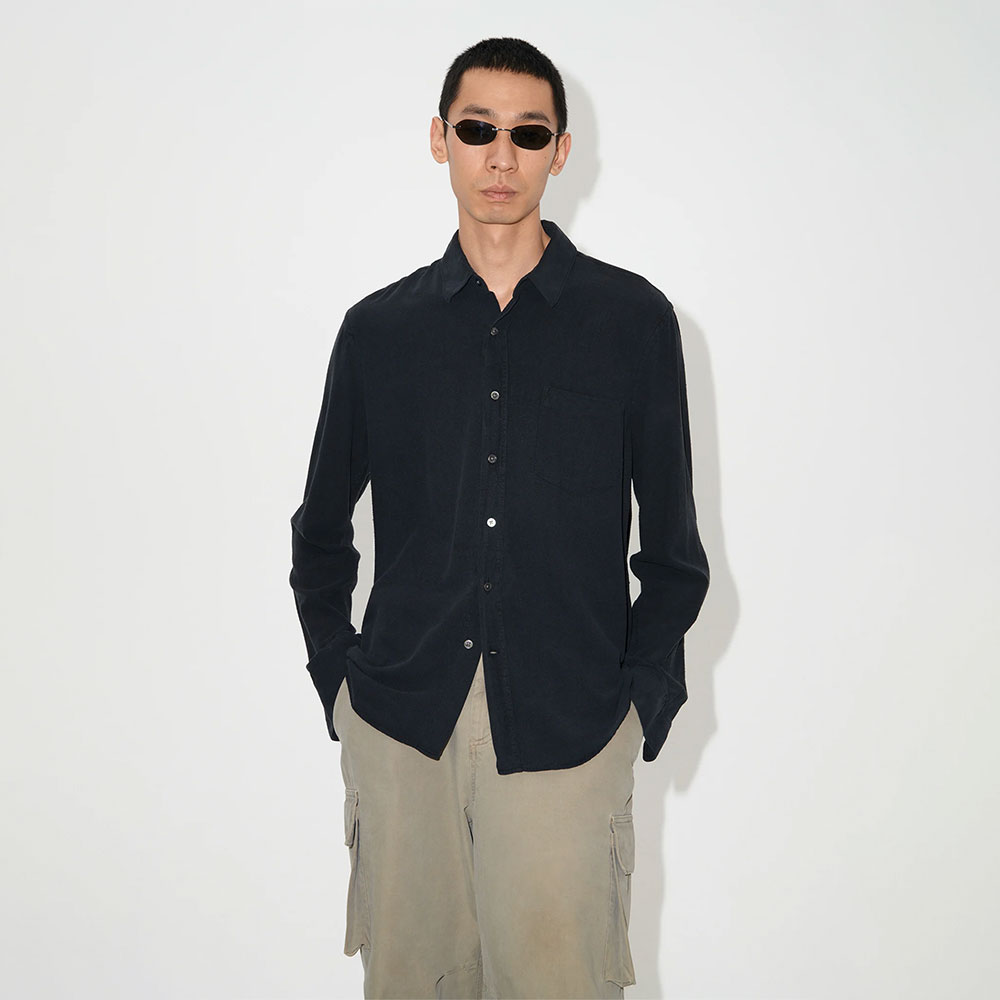 JKPT STORE / CLASSIC SHIRT BLACK SILK