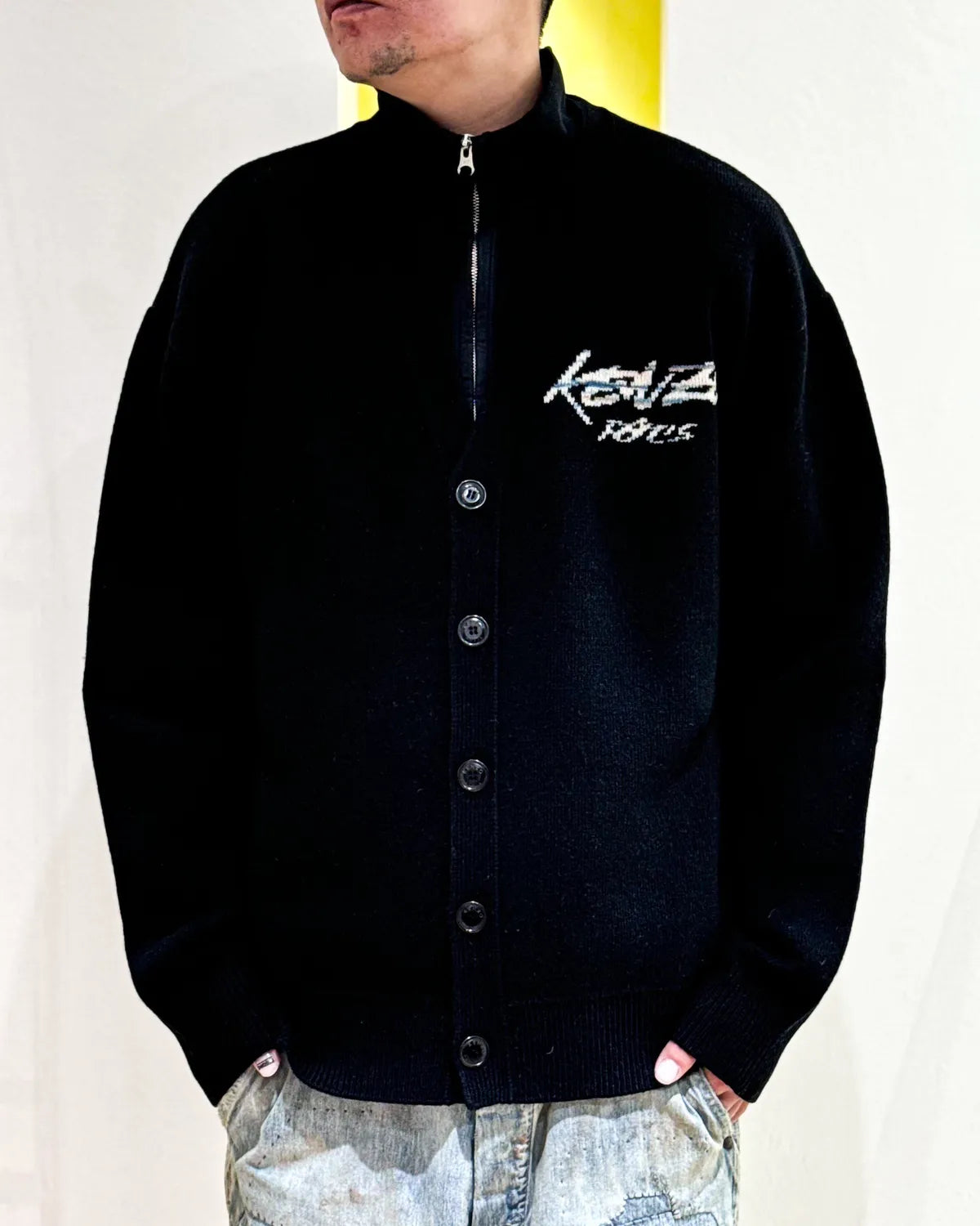 KENZO(ケンゾー) / 'Kenzo x Futura 2000' genderless cardigan in
