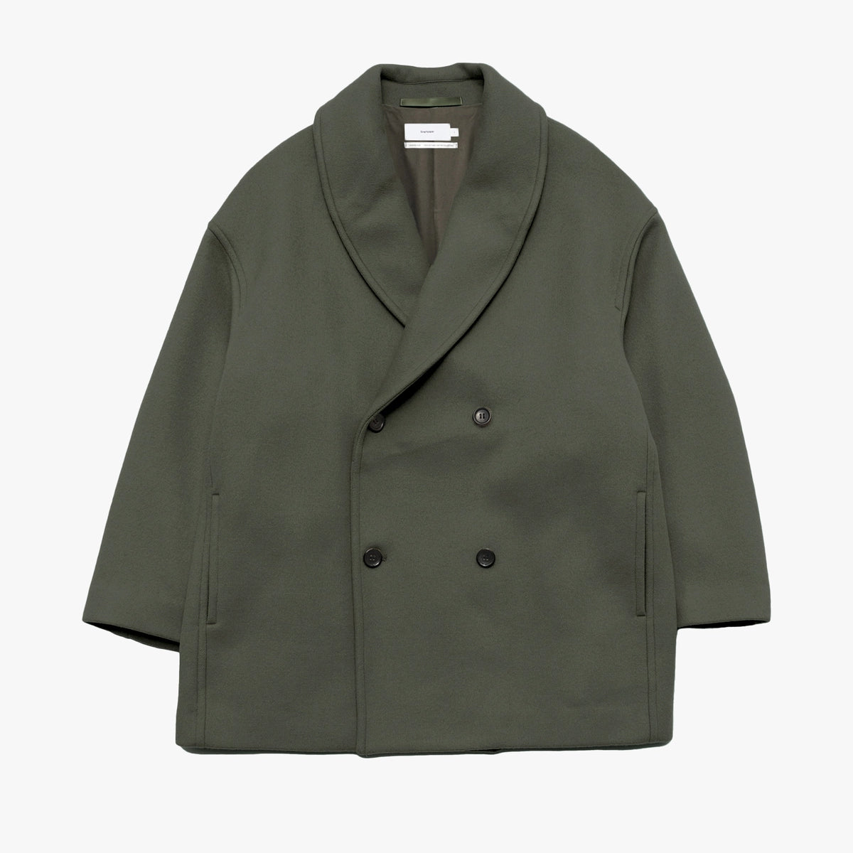 Graphpaper（グラフペーパー）/ Light Melton Shawl Collar Coat