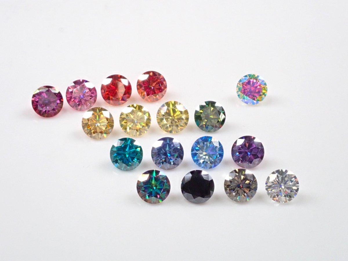 17色》ジェムガチャ💎合成モアッサナイト1石ルース（H&C ハート