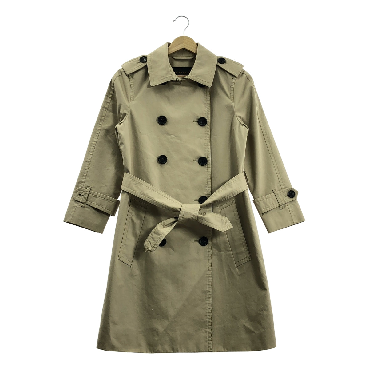 美品】 COACH / コーチ | コットン トレンチコート 裏地シグネチャー柄