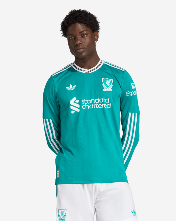 LFC adidas Mens 25/26 Authentic Third Long Sleeve Jersey