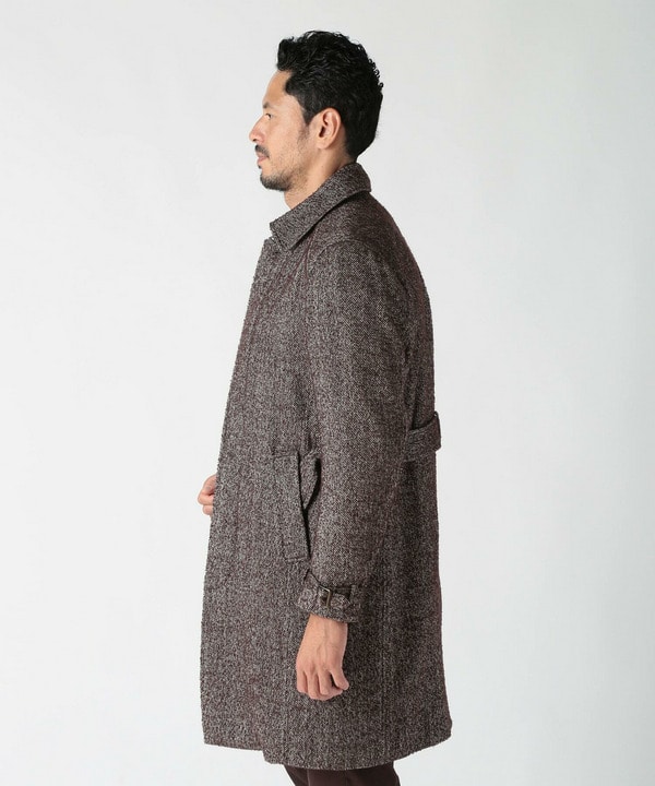 トライスピンループツイードトレンチコート｜メンズファッション通販