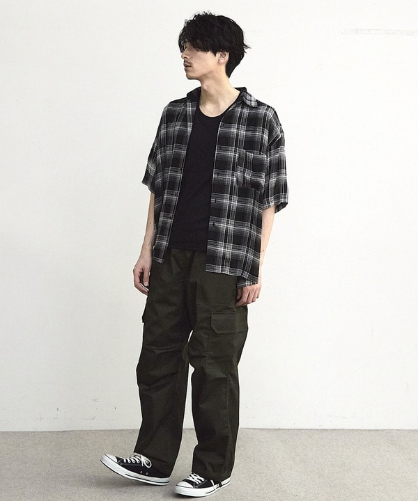 チェックシアールーズ半袖シャツ｜メンズファッション通販 MEN'S BIGI