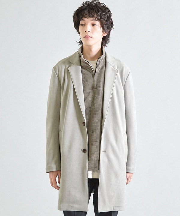ビーガンスウェード チェスターコート｜メンズファッション通販 MEN'S