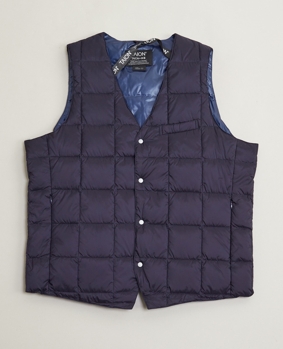 TAION/タイオン】Vネックダウンジレ｜MEN'S MELROSE（メンズメルローズ