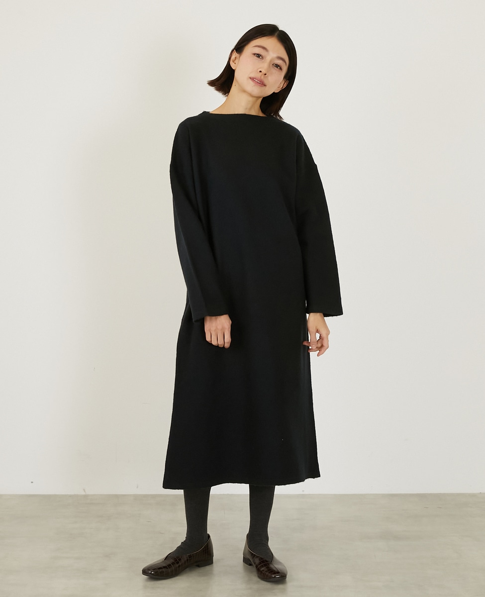 LOURMARIN】ボトルネックニットワンピース｜LOGEMENT DE CLAIRE