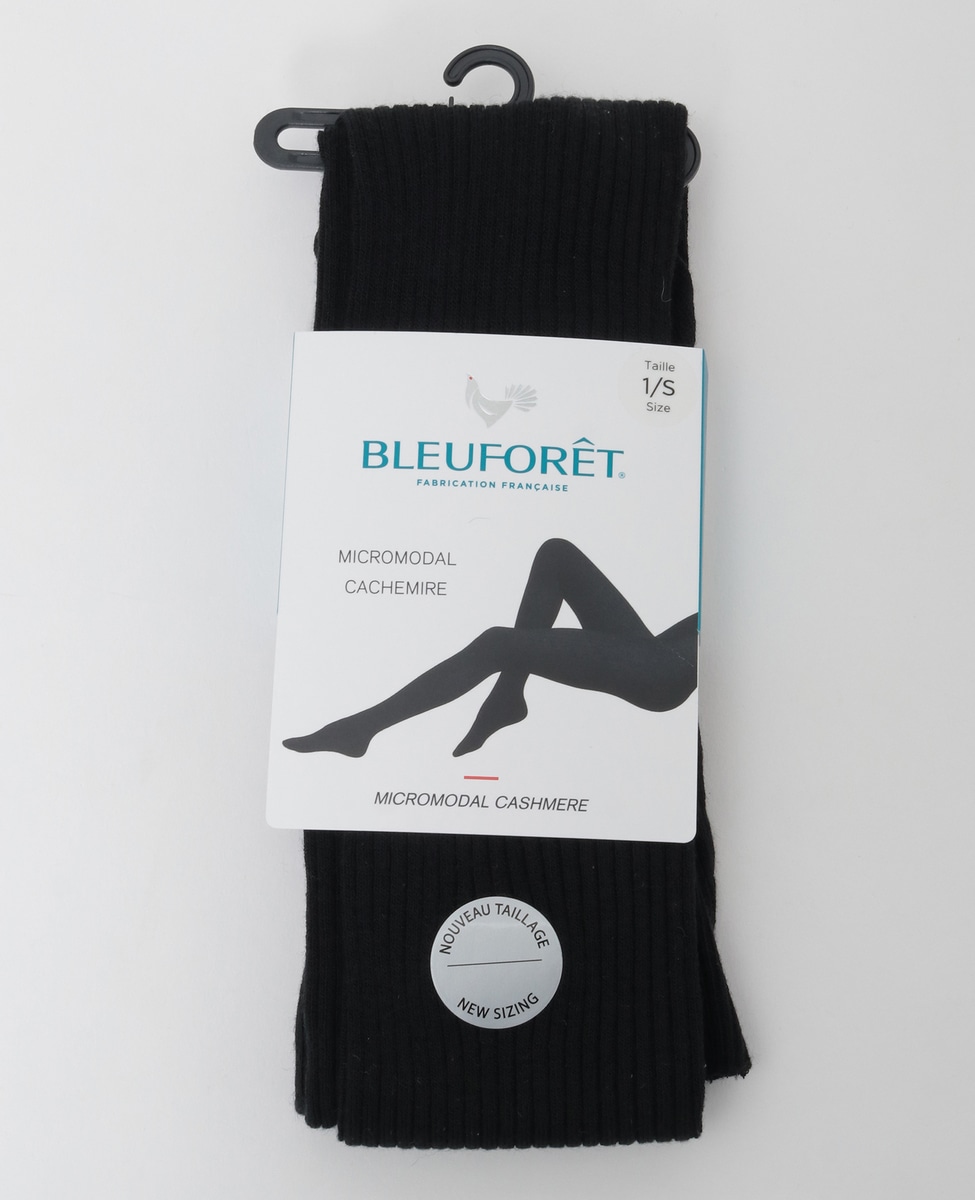 BLEUFORET/ブルーフォレ】 RIBBED MODAL CASHMERE TIGHTS｜martinique