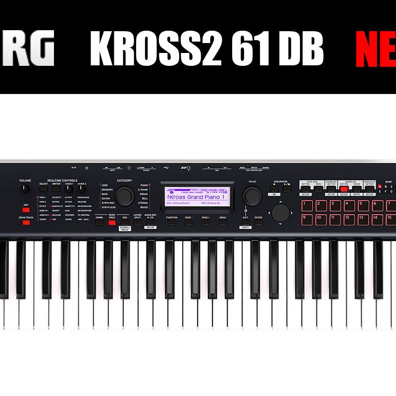 KORGのシンセサイザー「KROSS2 61」のカラーバリーションモデルDB