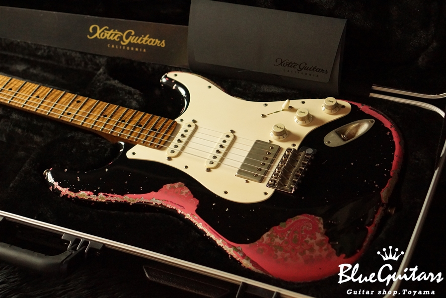Xotic XSC-2 BK overPink Paisley/Alder/M/Master Grade Neck - Music