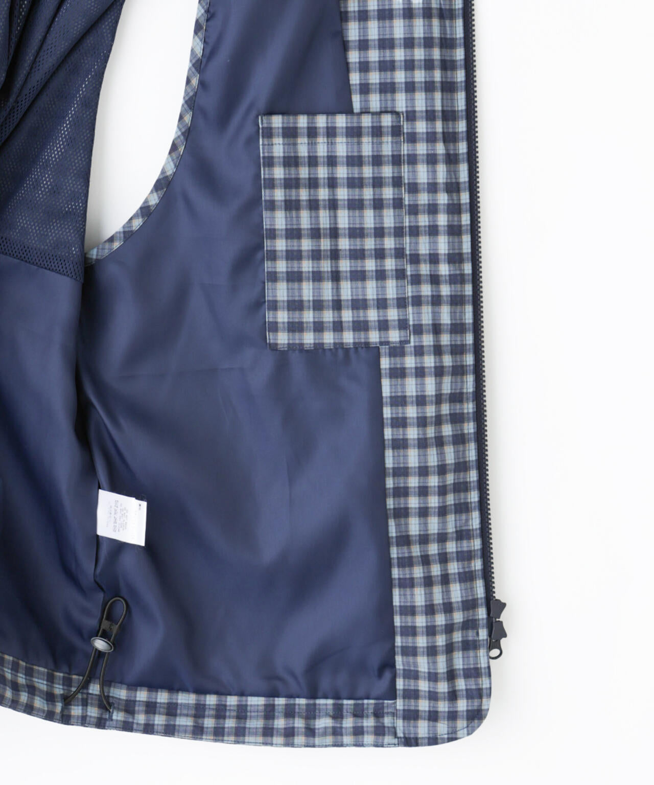 HOTEL PALACE」オテルパラス デジタルプリントトラベルチェックベスト