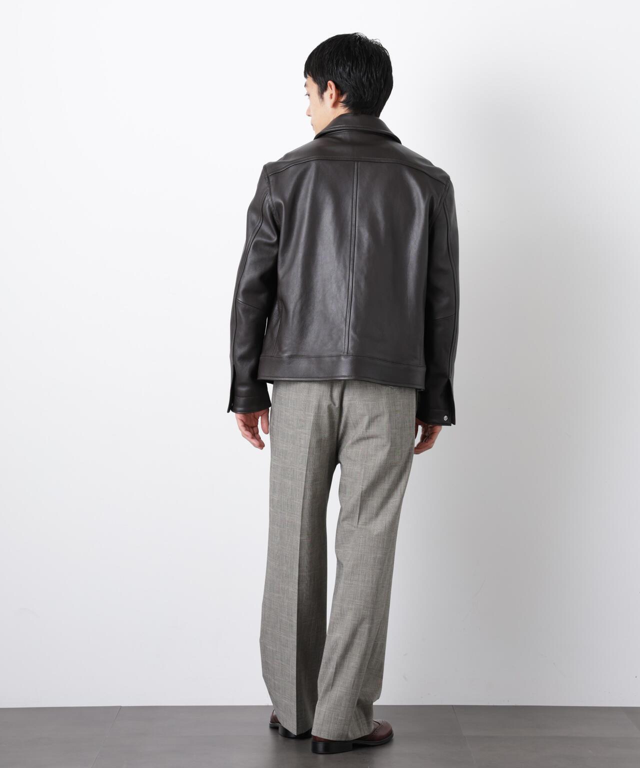 ラムナッパレザーライダースジャケット