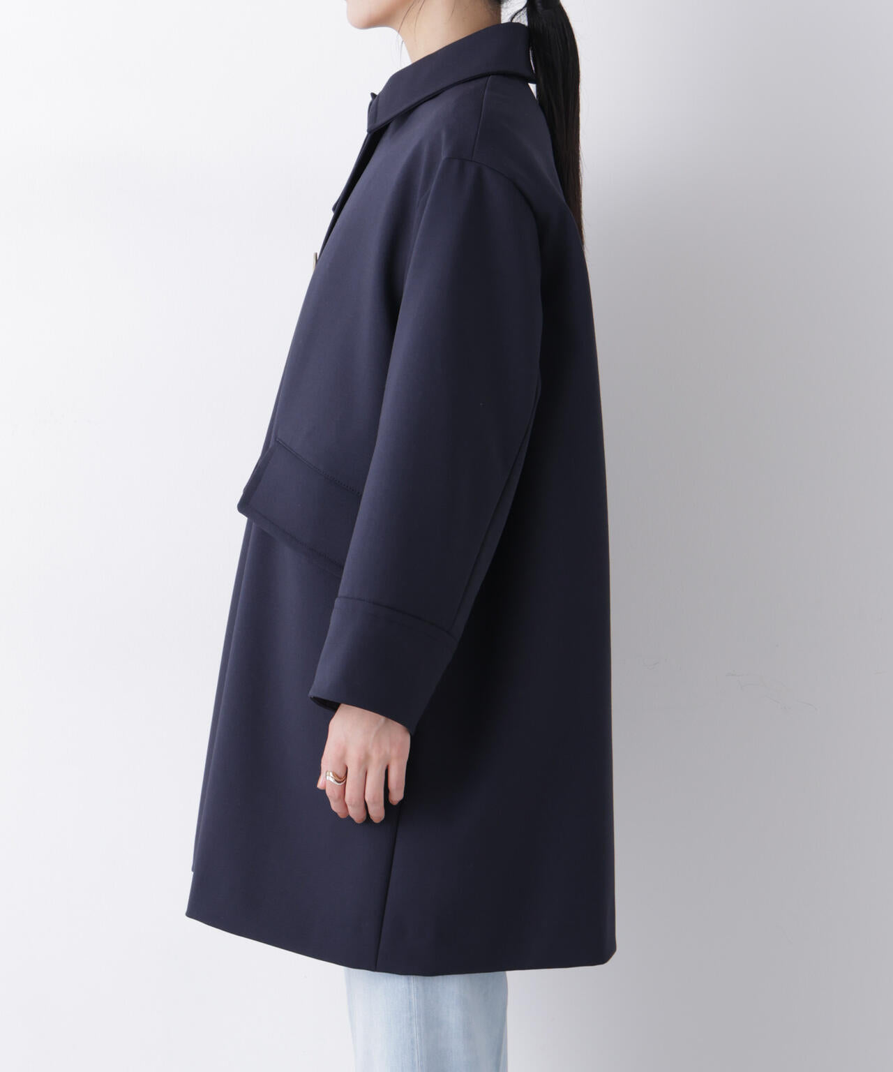 ボンディング ステンカラー コート