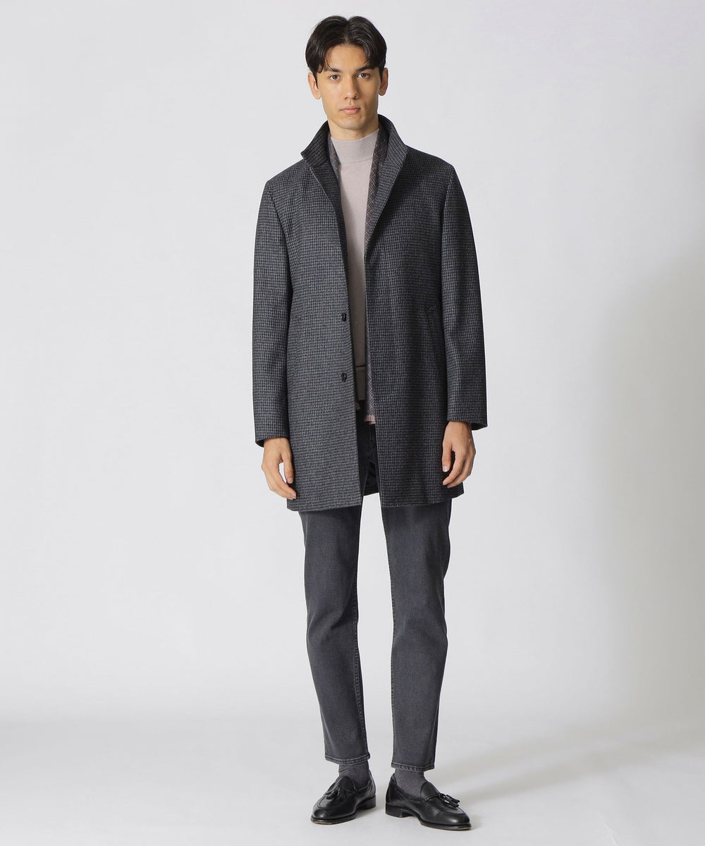 HOUSTON】カシミヤ混スタンドカラーコート(コート)｜Paul Stuart