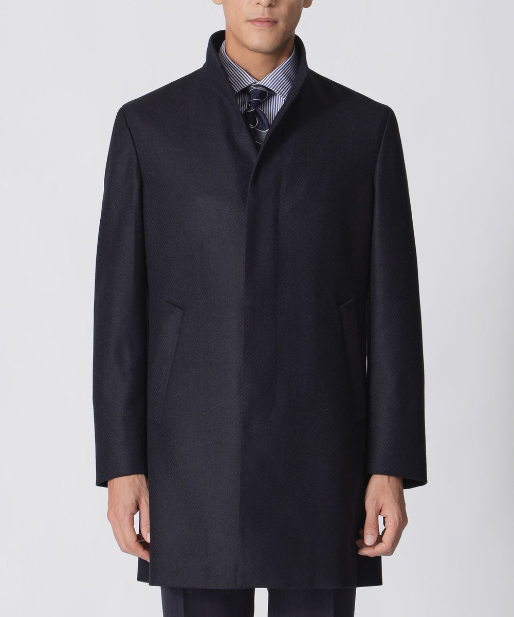 HOUSTON】カシミヤ混スタンドカラーコート(コート)｜Paul Stuart