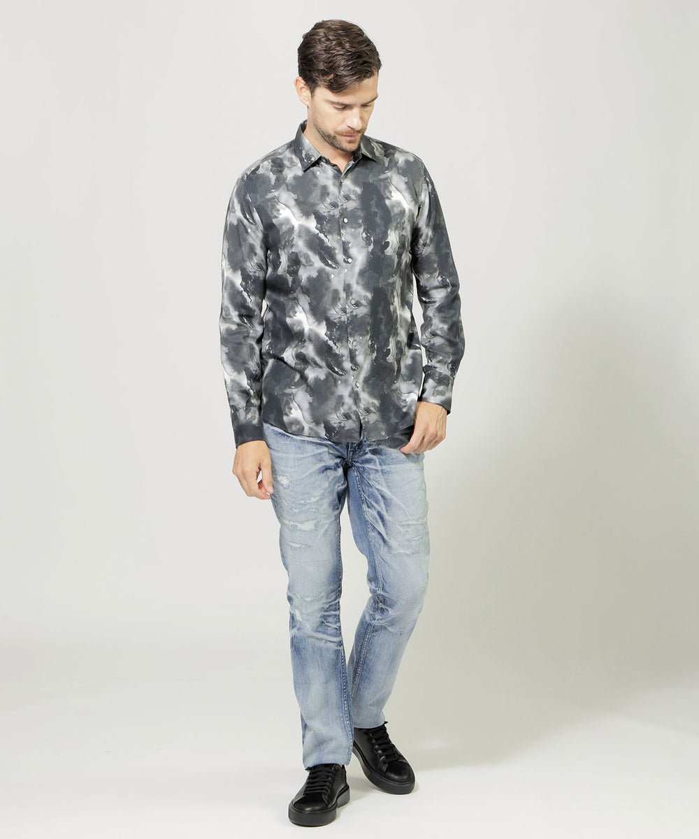 PRIMA COLLECTION】スモークプリントシャツ(トップス)｜EPOCA UOMO