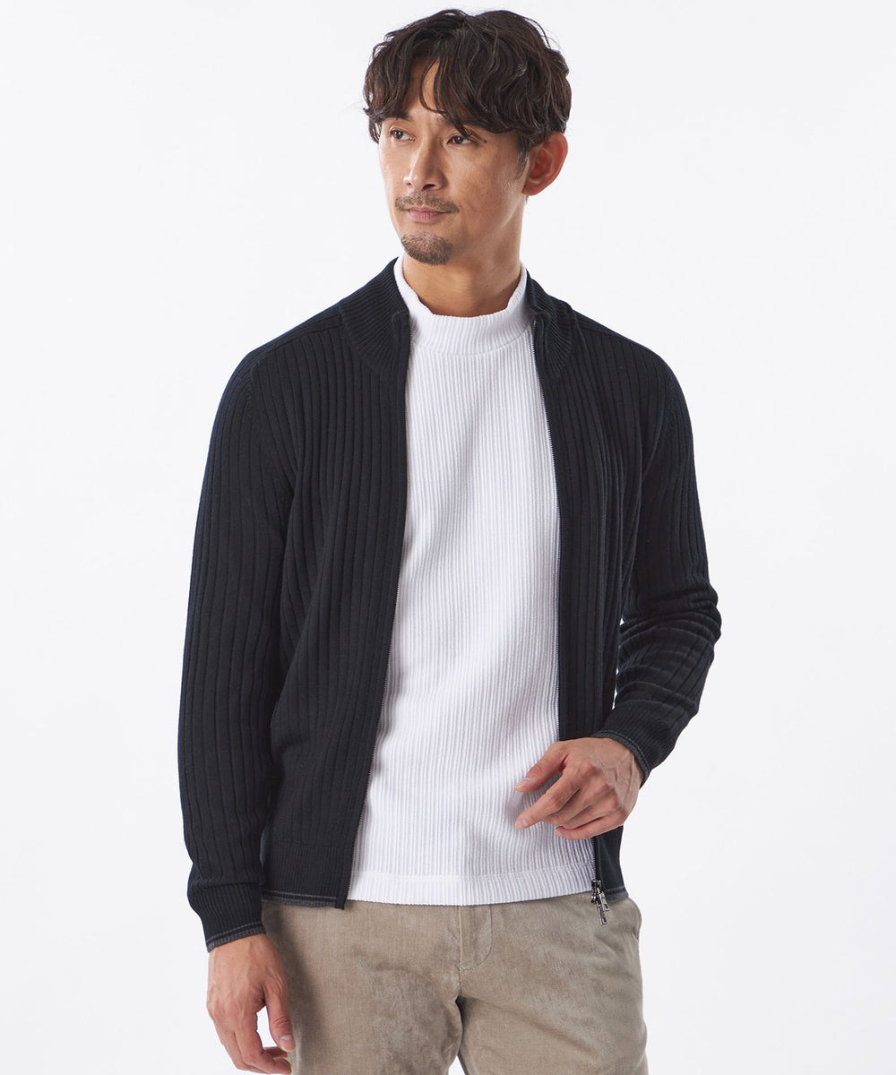 WEB&一部店舗限定】ジップアップニット(トップス)｜EPOCA UOMO(エポカ