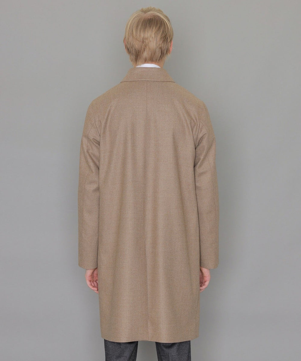 DUNFORD】【Loro Piana Fabric】ウールツイルステンカラーコート