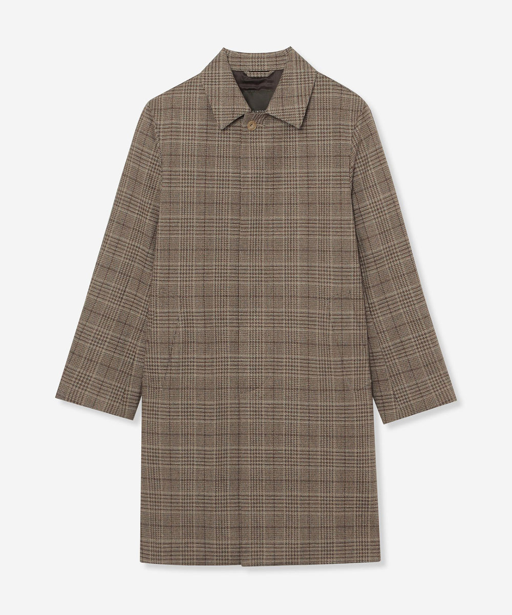 DUNFORD】【Loro Piana Fabric】グレンチェックウールステンカラー