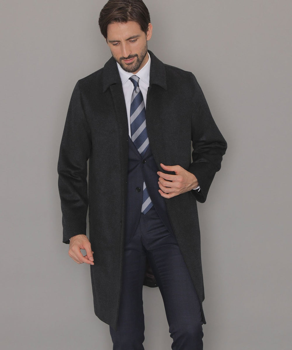 DUNFORD】ウールカシミヤビーバーステンカラーコート(コート