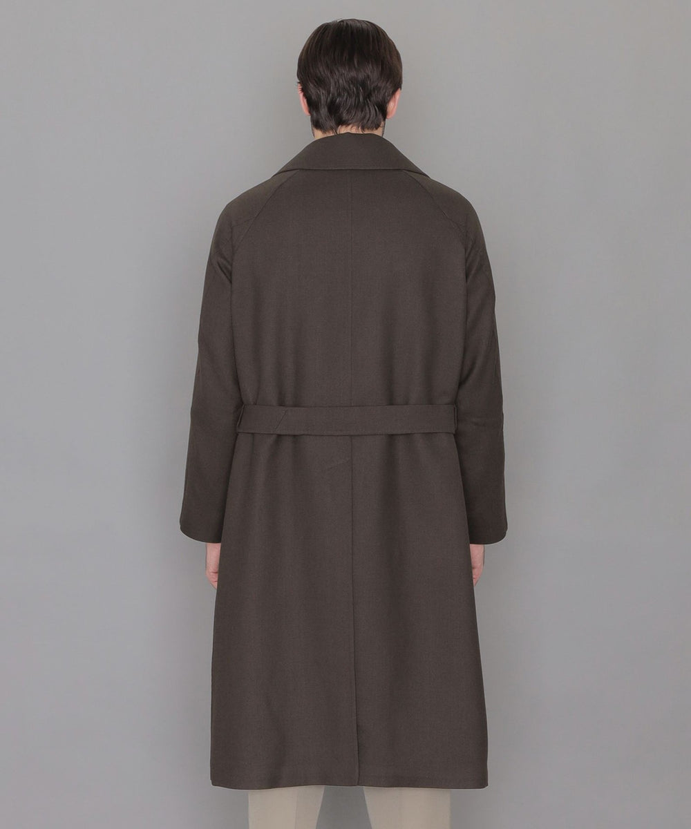 HADSTON DOUBLE】ウールシルクリバーダブルブレストコート(コート