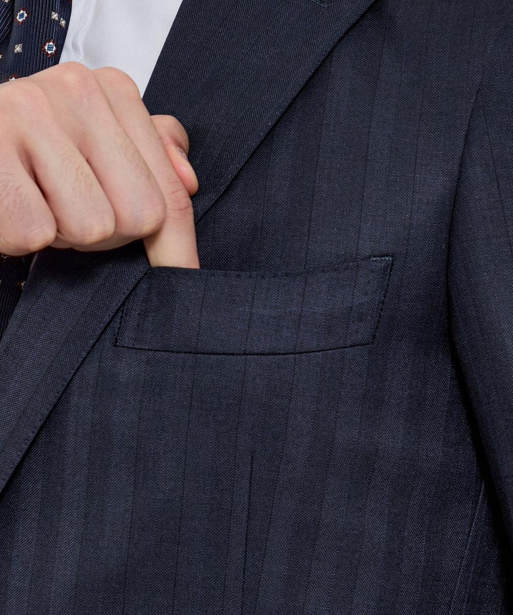 NEW BRIDGE】Super150's シャドーストライプスーツ(スーツ