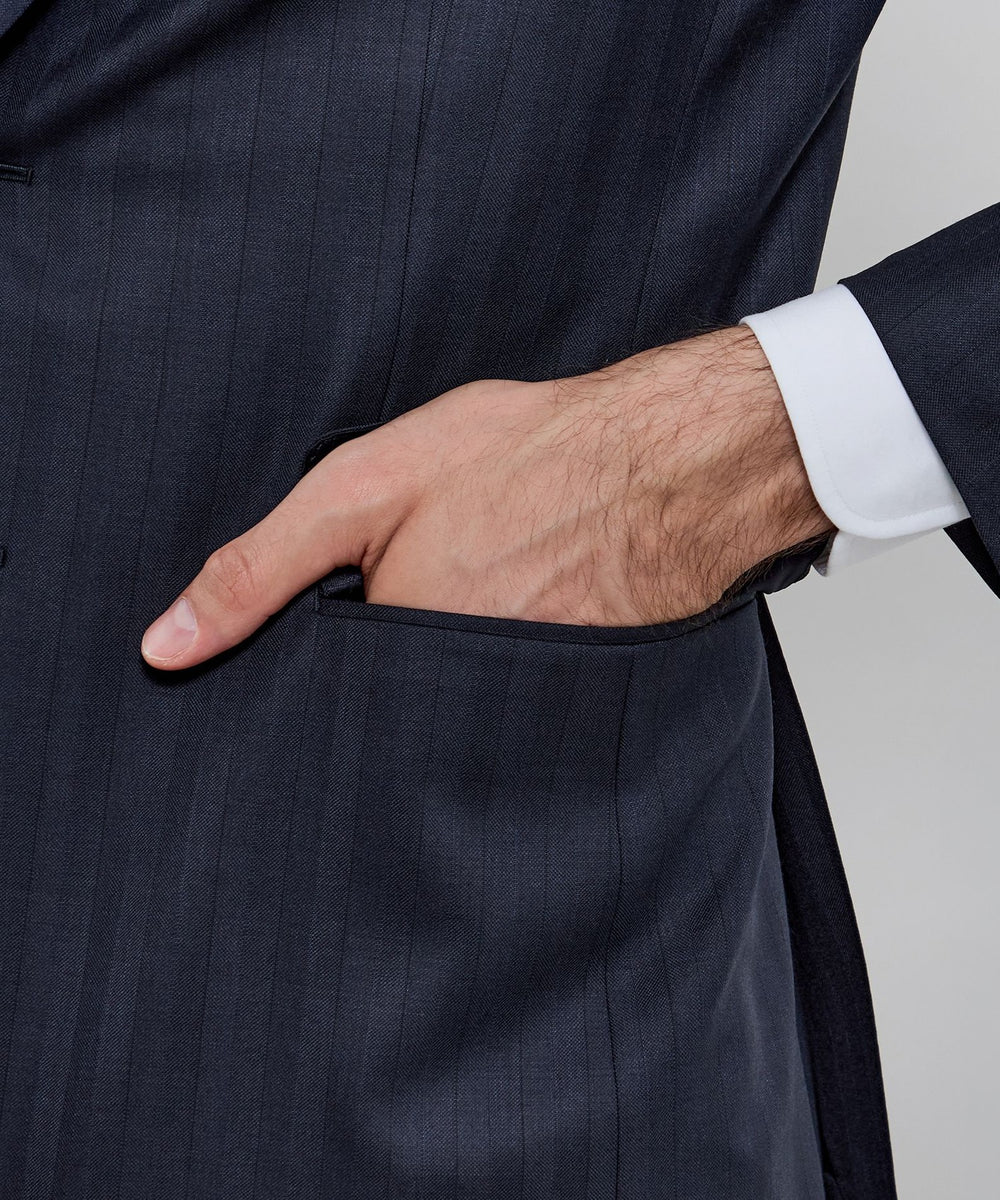 NEW BRIDGE】Super150's シャドーストライプスーツ(スーツ