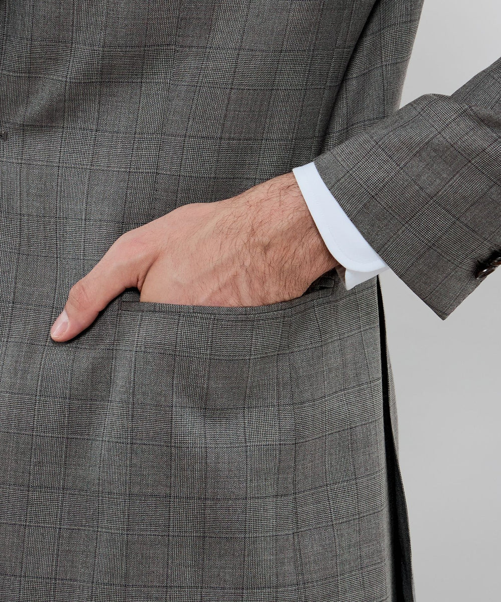 ウールシルク グレンチェックスーツ(スーツ)｜MACKINTOSH LONDON