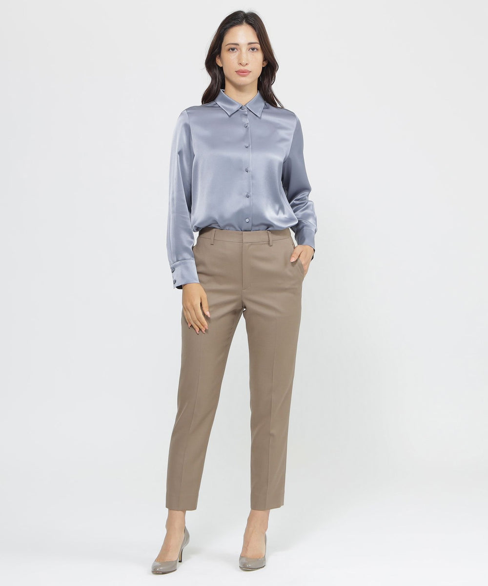 Nikkei magazine掲載】【ウォッシャブル/防シワ性】ウーステッドクリア