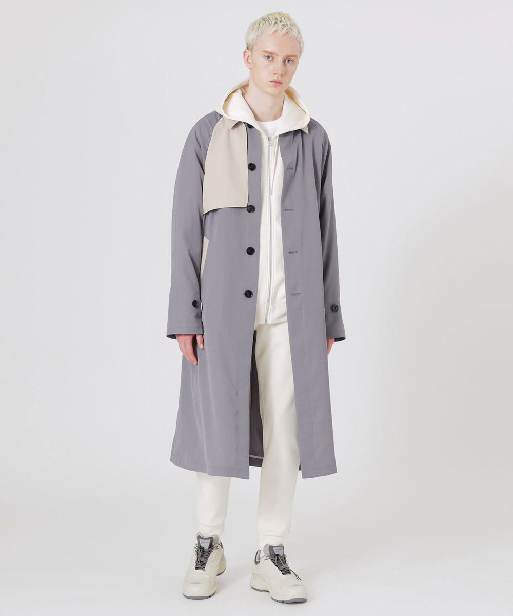 エアロツイルバイカラーステンカラーコート(コート)｜LOVELESS