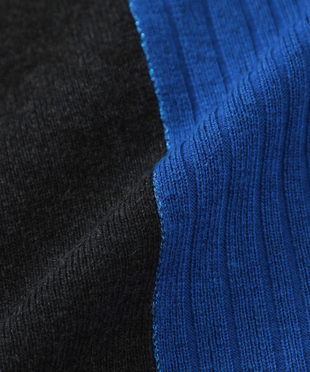 ドラマ着用商品】ブロッキング2フェイスニットプルオーバー(トップス