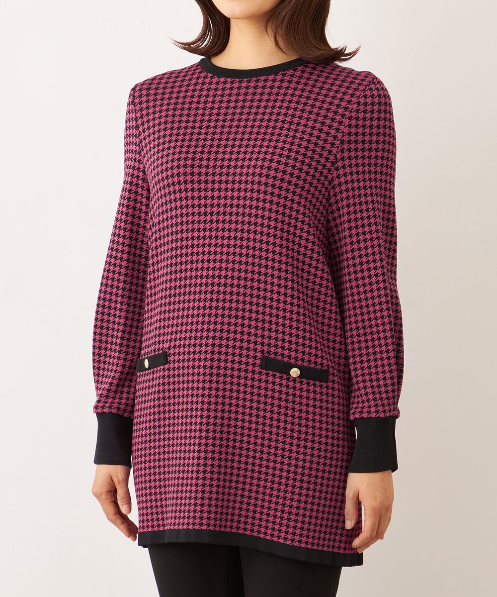 千鳥 ニットチュニック(トップス)｜TO BE CHIC(トゥー ビー シック)の