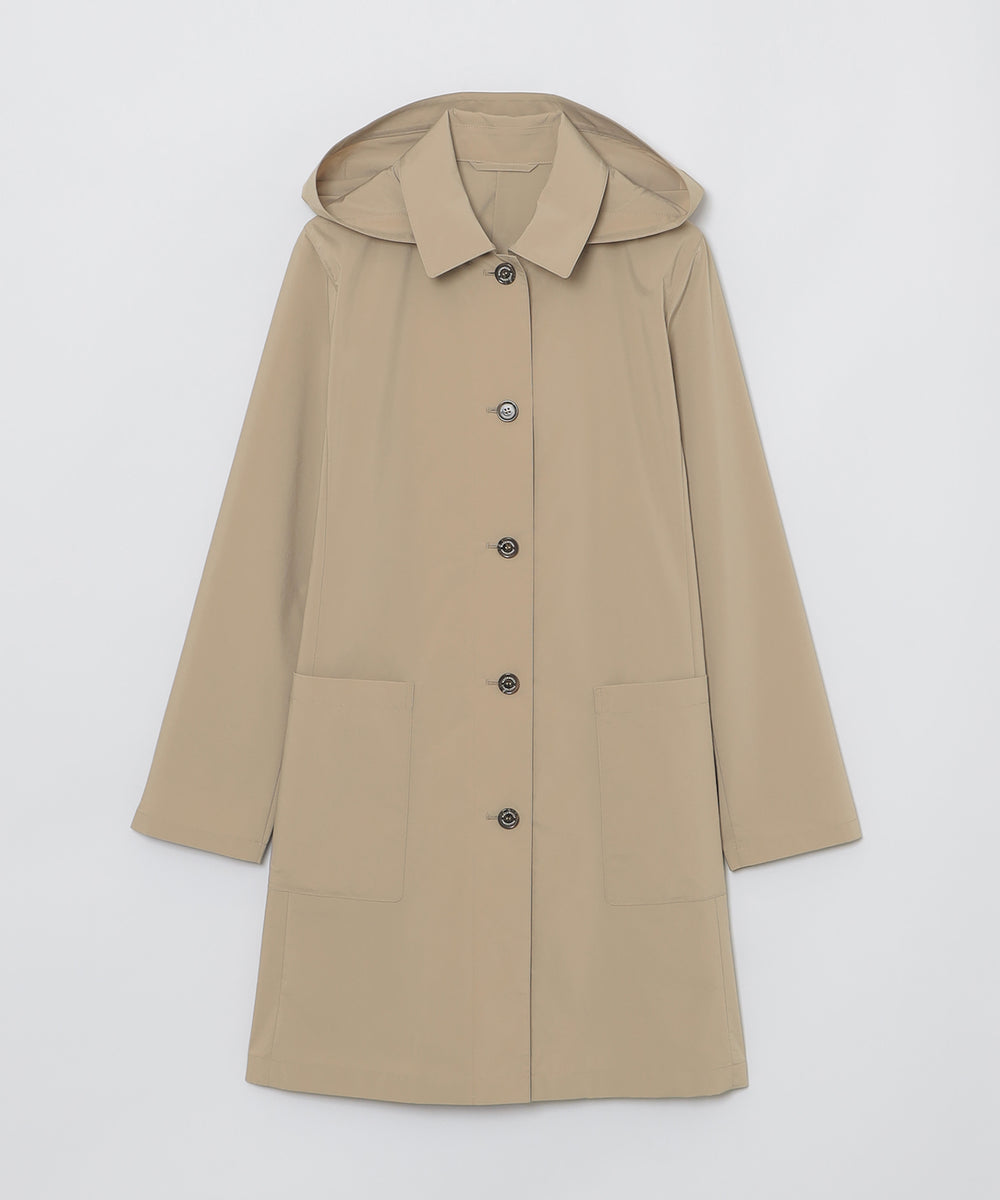 WEB&一部店舗限定】ポリエステルタフタフーデッドコート(コート