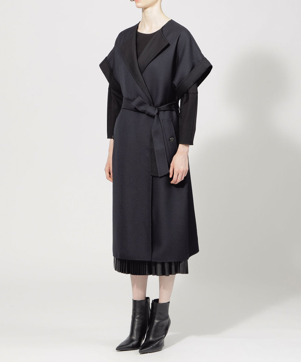 ウーステッドウールリバー ハーフスリーブコート(コート)｜EPOCA