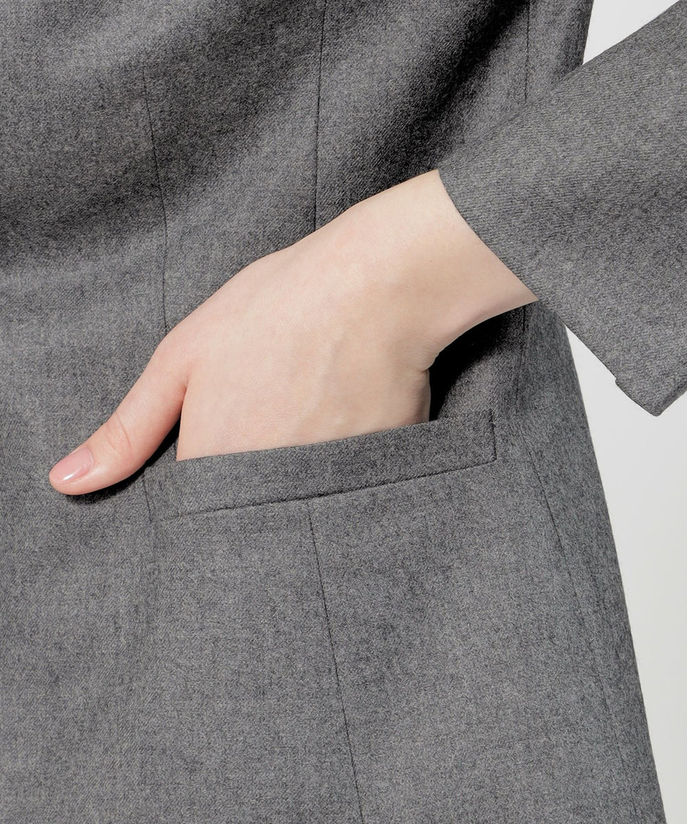 ストレッチウールフラノ Vカラージャケット(ジャケット)｜EPOCA(エポカ