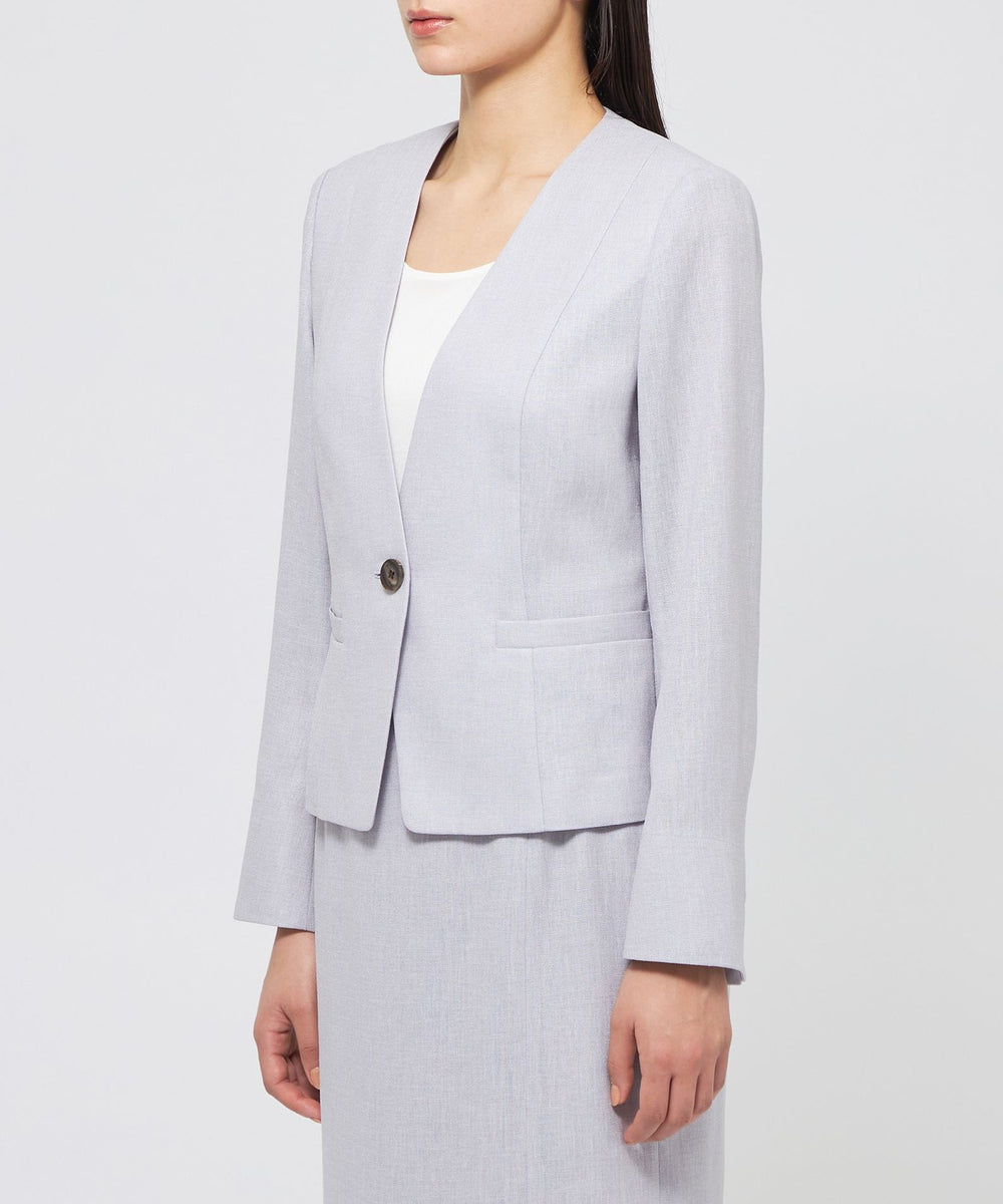 スラブストレッチ ノーカラージャケット(ジャケット)｜EPOCA(エポカ)の