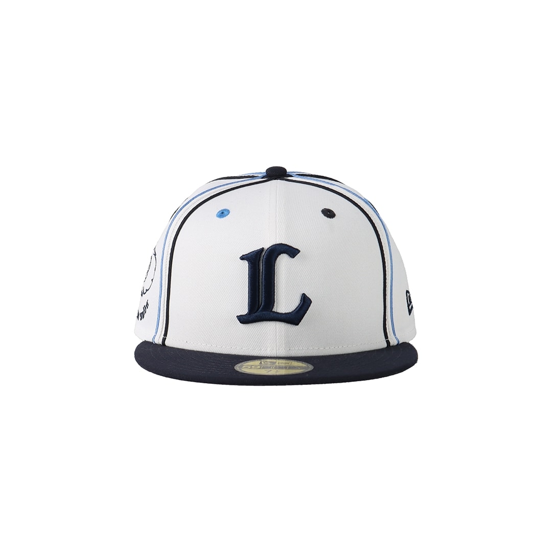 NEW ERA×LIONS 59FIFTY SOUTACHE WHITE NAVY(7 1/4): キャップ | 埼玉