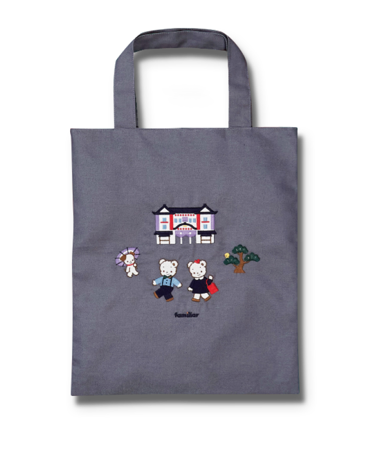 ファミリア×歌舞伎座 刺繍トートバッグ｜松竹