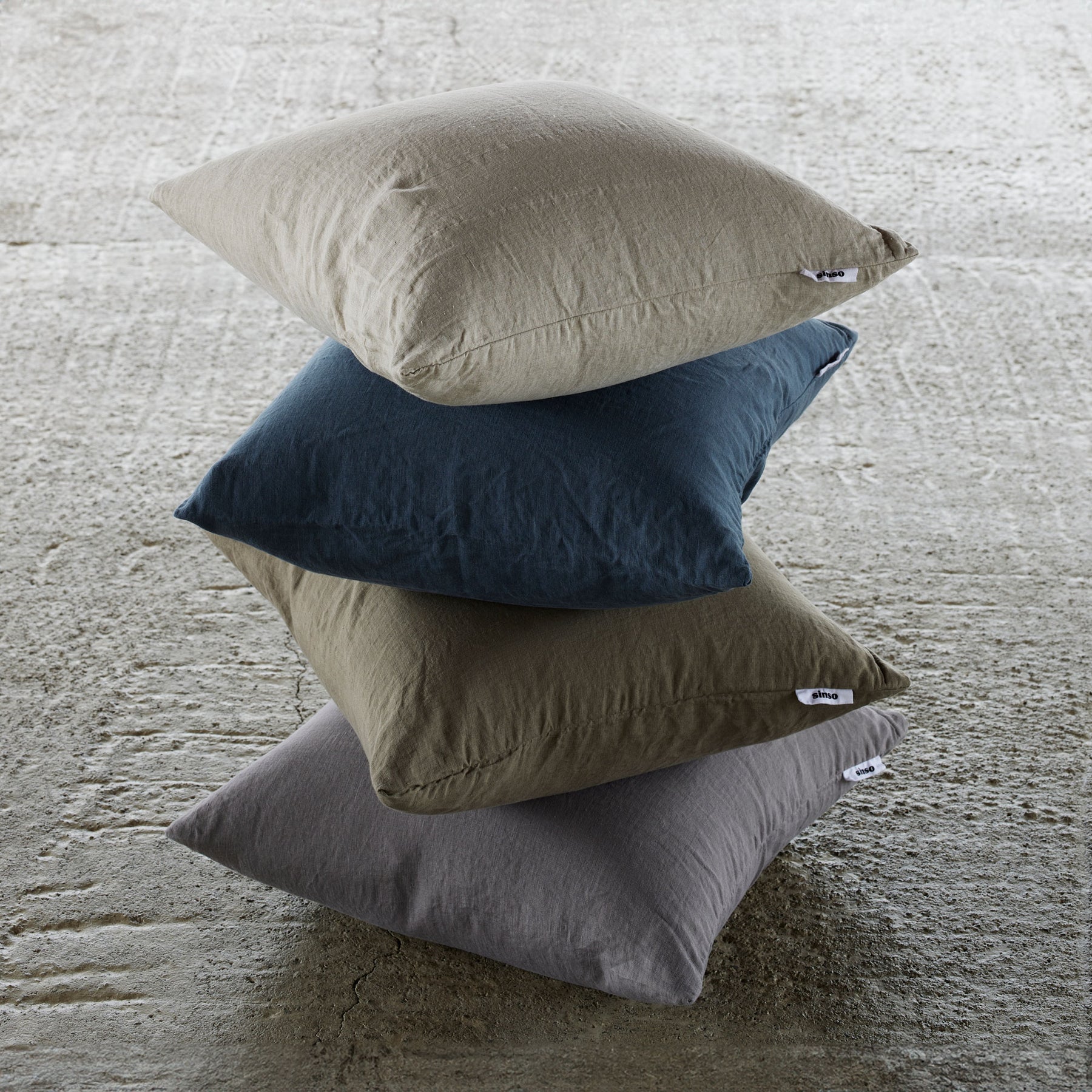 Linen Cushion Cover（Gray）｜クッションカバー – sinso