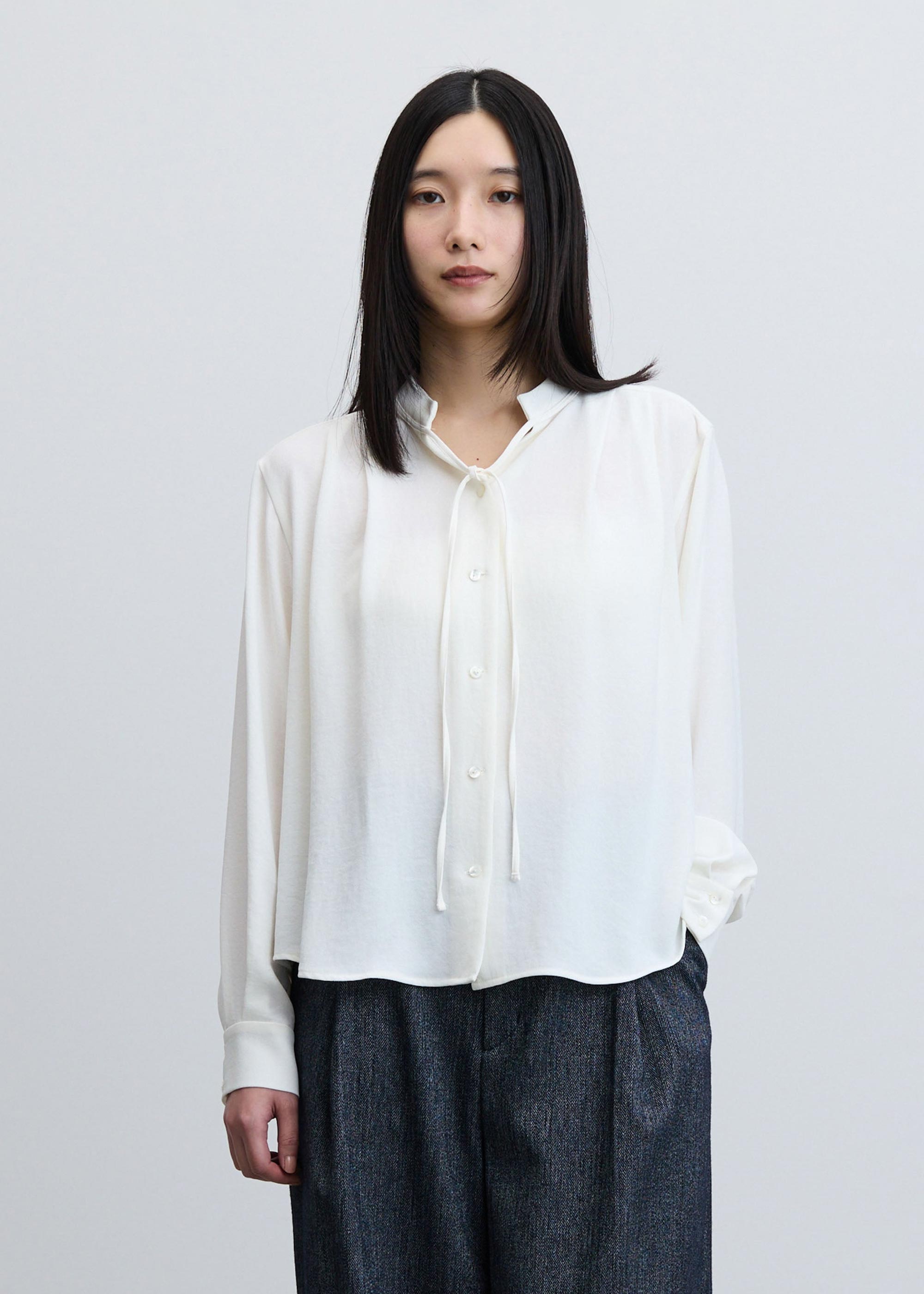 ジョーゼットリボンブラウス - SOÉJU online store｜上質な大人の女性