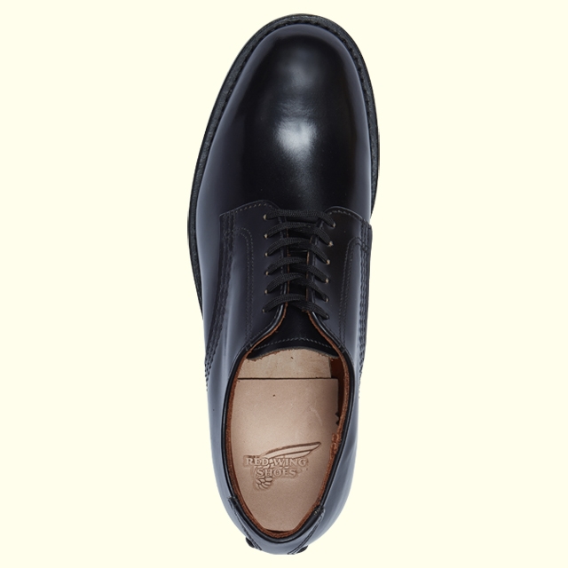 REDWING MIL1 BLUCHER OXFORD 9087(D)(9(27.0cm) BLACK ESQUIRE): Red