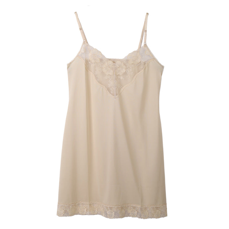 チュール ランジェリー スリップ レディース 85cm丈 日本製 バスト80