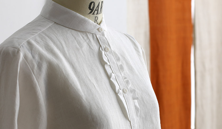 わたしの好きなもの】手織り麻を使ったフリルシャツ | 中川政七商店の