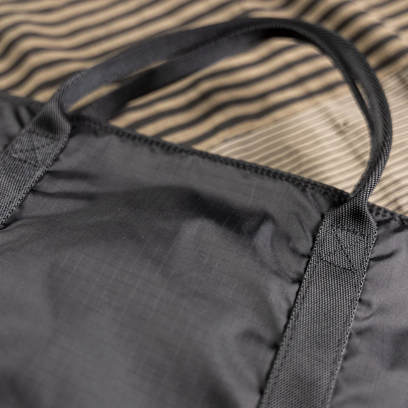 Porter FLEX 2Way Tote Bag – Black Nylon Ripstop Packable Japan