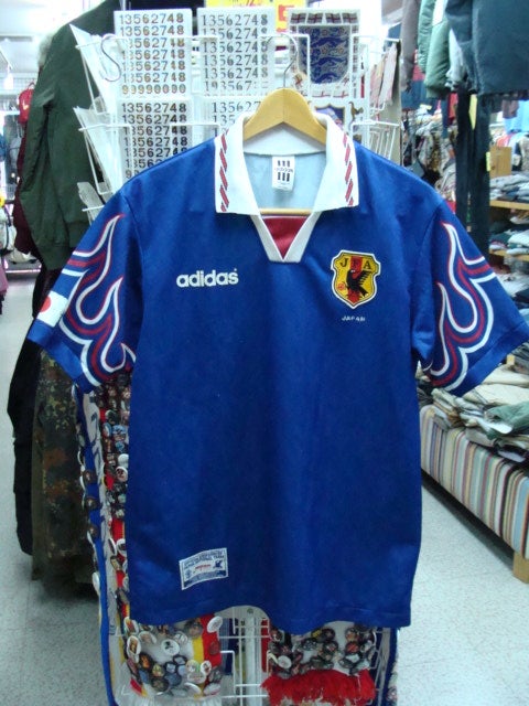 サッカー 日本代表 ユニフォーム 96-97年 (L) adidas製 (炎モデルⅠ