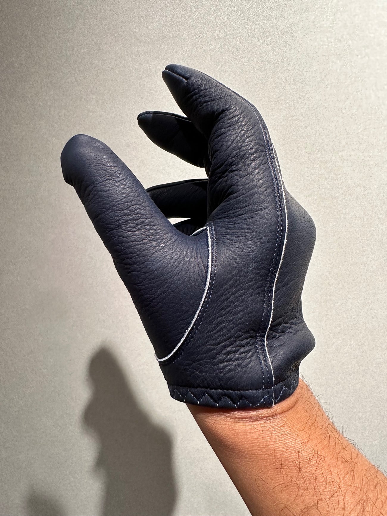 LAMP GLOVES - UTILITY GLOVE SHORTY/NAVY | Silver&Leather【CHRONO