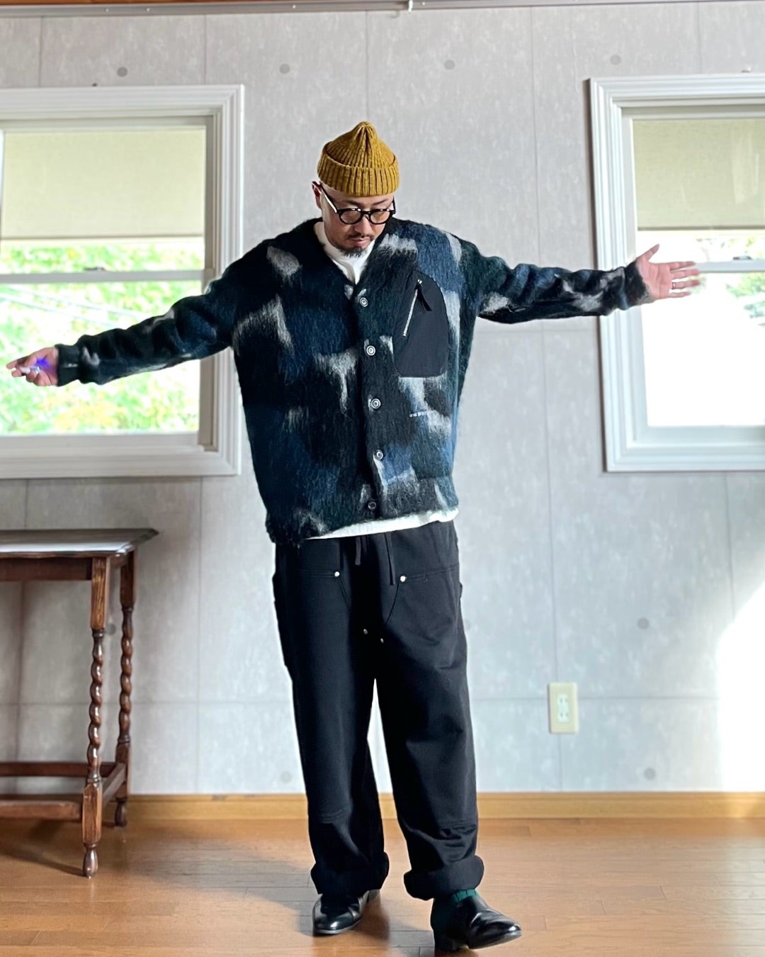 Mix Color Shaggy Knit Cardigan / and wander 商品詳細｜山口県光市の